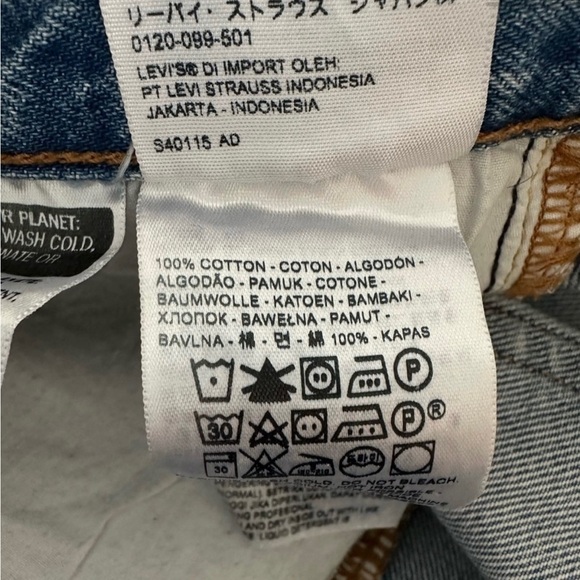 LEVI’S-BLUE Ribcage Split Flare Jeans (Size:27) - Picture 12 of 14